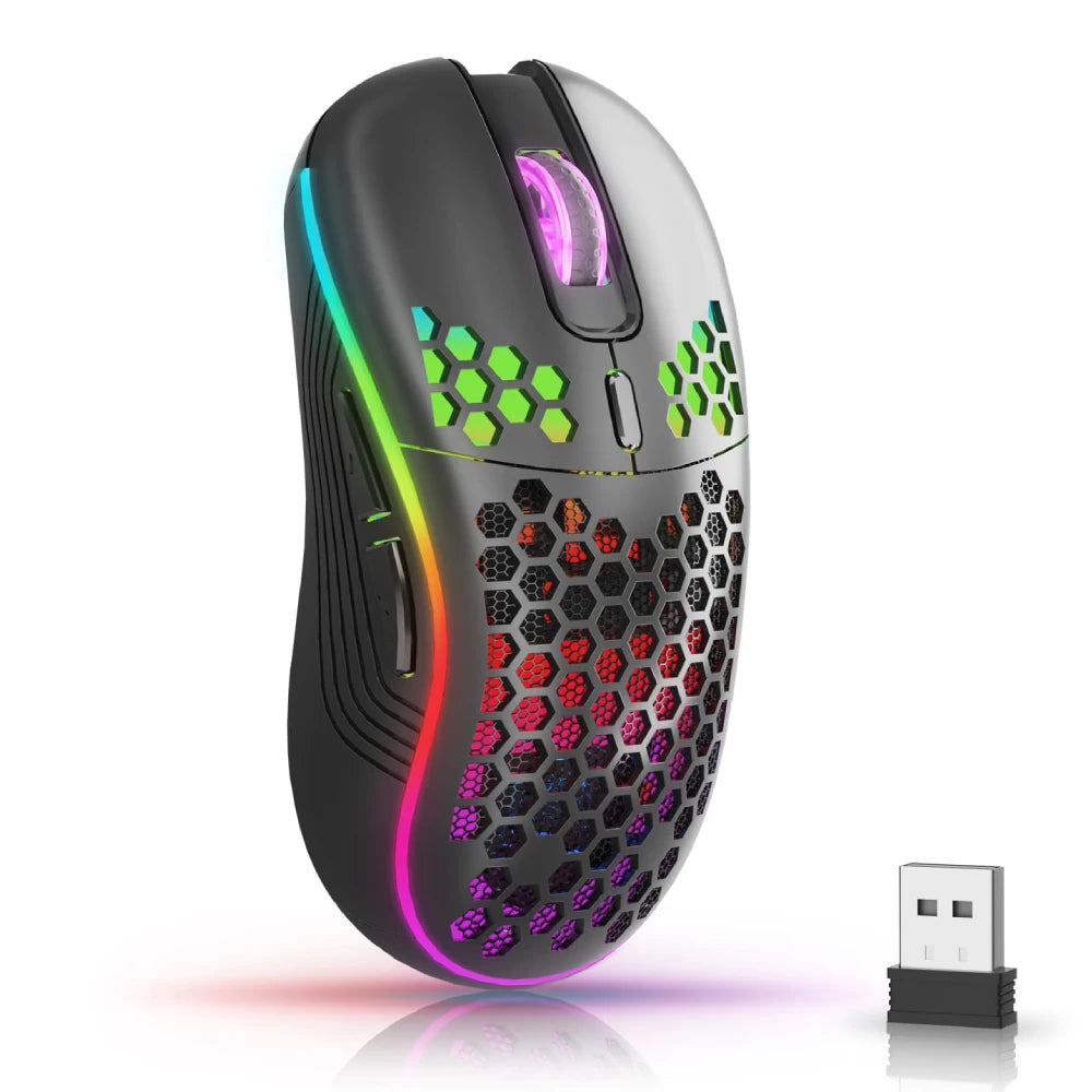 Ratón gaming RGB inalámbrico