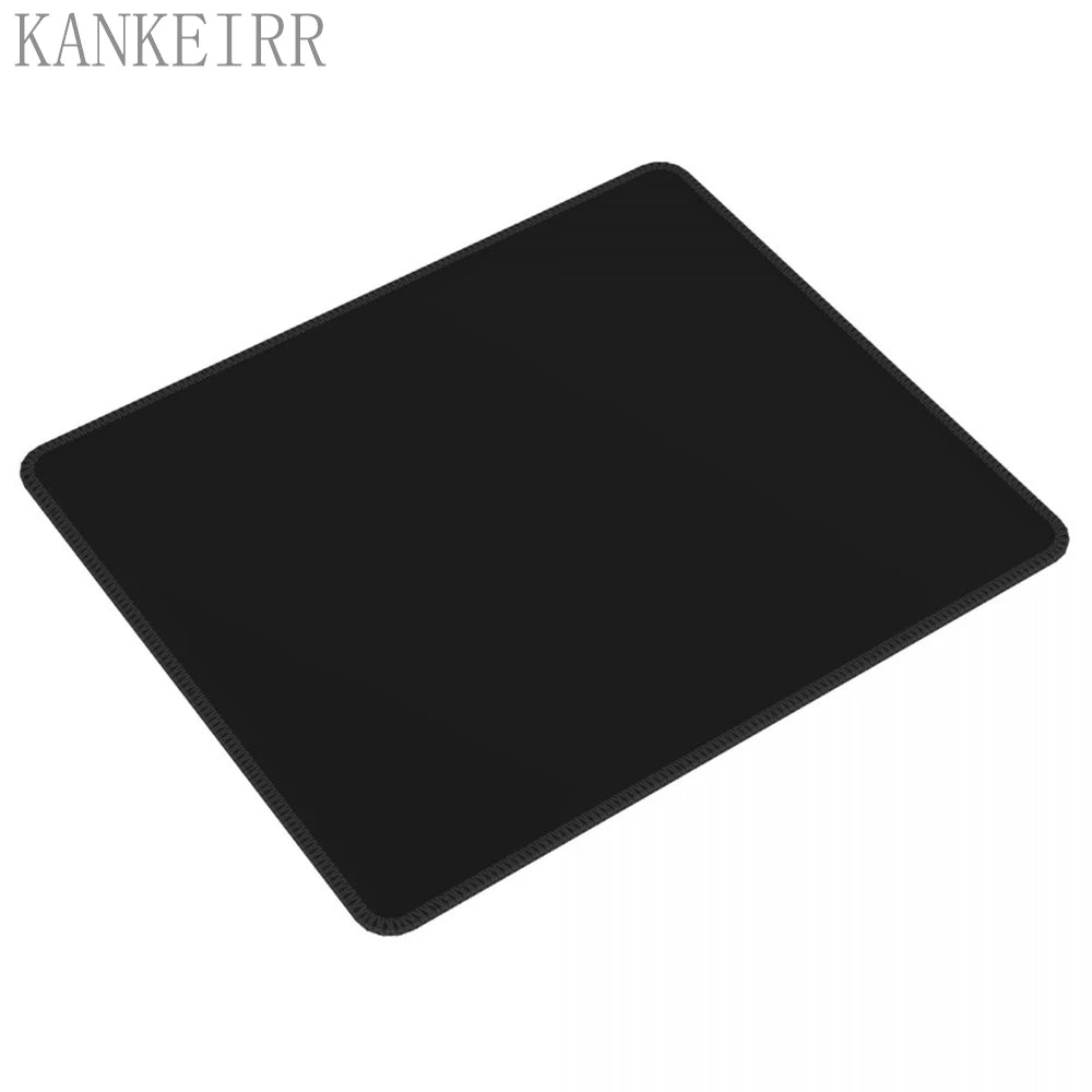 Mouse Pad Gaming Esports Mouse Pad Universal Desktop and Laptop Computer Simple Pure Black Office Rubber Small Anti-Slip Pad
